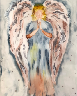 Zarte Beschützerin-Pastell Angel