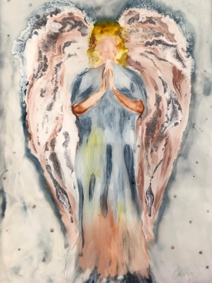 Zarte Beschützerin-Pastell Angel