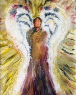 Ethereal Guardian: Abstract Angel