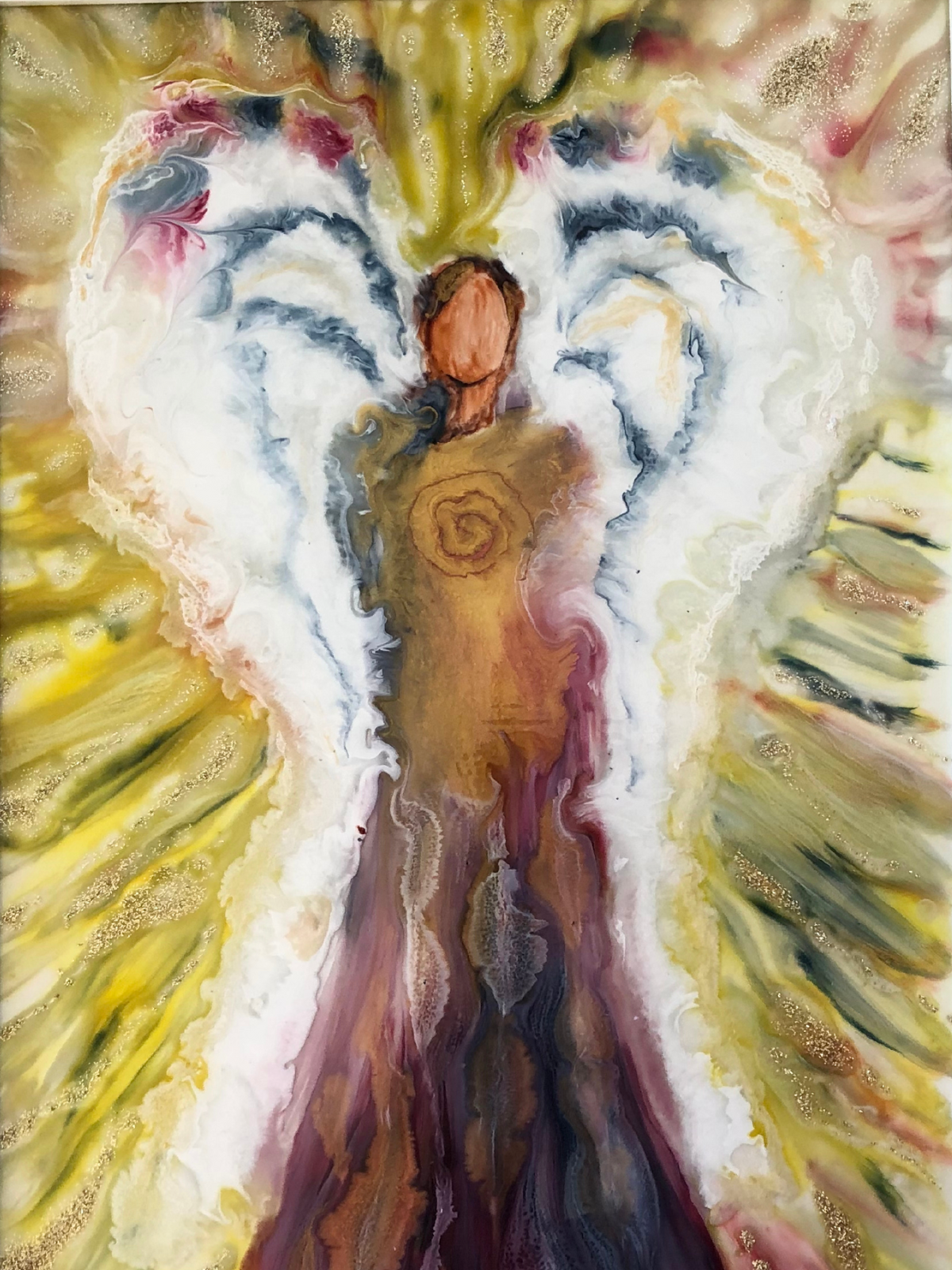 Ethereal Guardian: Abstract Angel