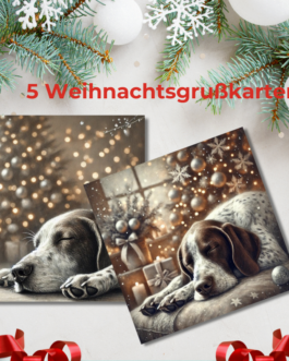 Teile die Wärme der Feiertage 5 Weihnachtsgrußkarten III