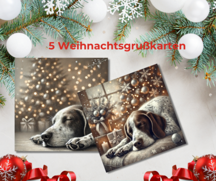 5 Weihnachtsgrußkarten