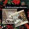 Teile die Wärme der Feiertage 5 Weihnachtsgrußkarten II