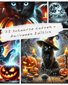 25 Schwarze Katzen – Halloween Edition