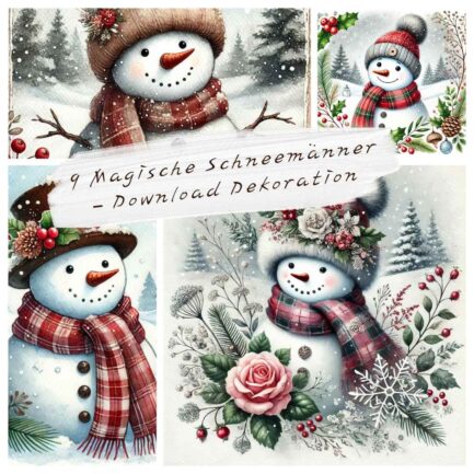 9 Magische Schneemänner