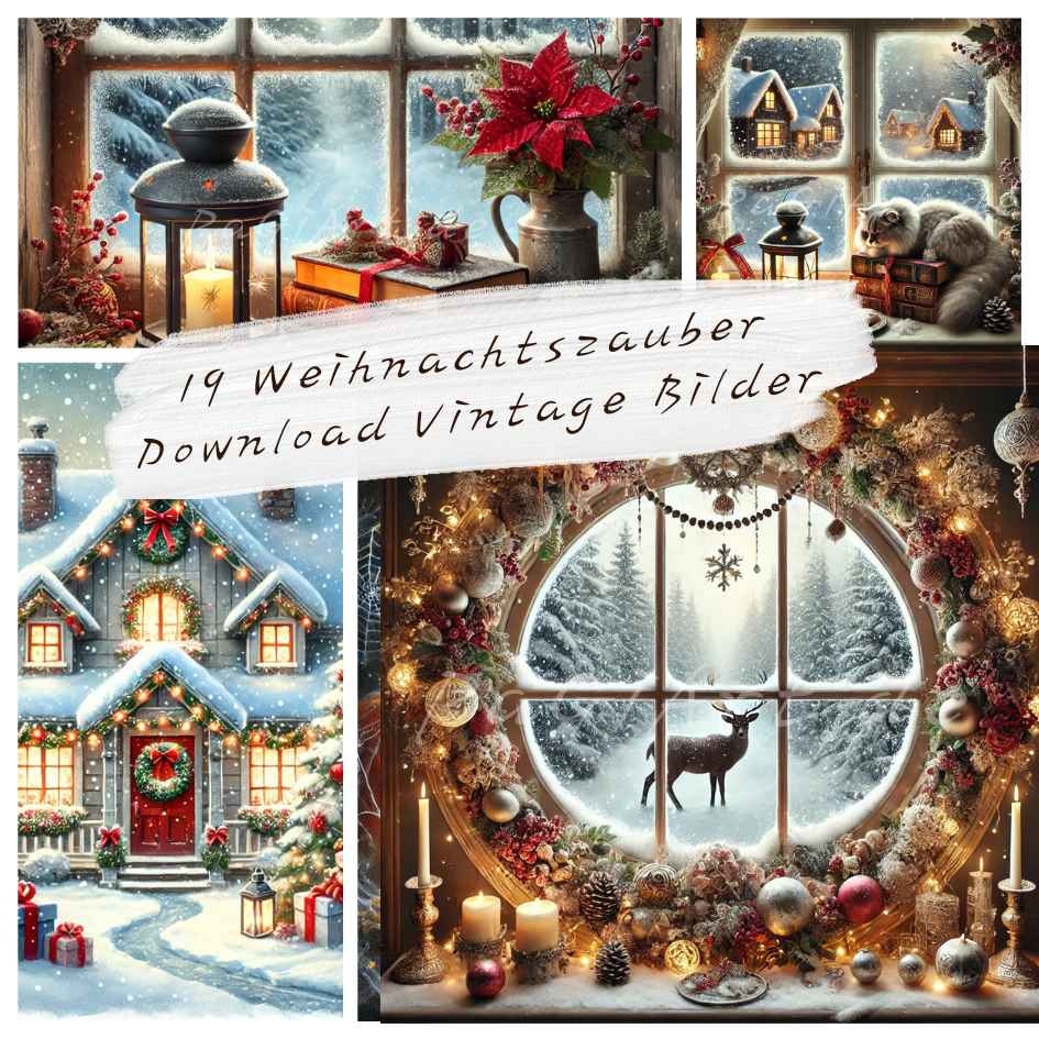 19 Weihnachtszauber – Download Vintage Bilder