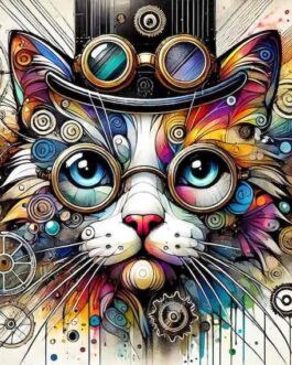 Steampunk Katze 2024 P