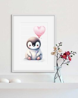 Pinguin mit Herzballon 2023 GE – Limitierte Kunst zum Märchenpreis