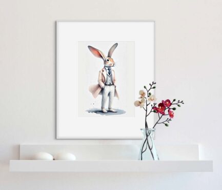 Frühlingshafte Eleganz Hase 2023 GE