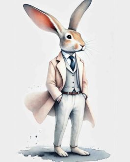 Frühlingshafte Eleganz Hase 2023 GS