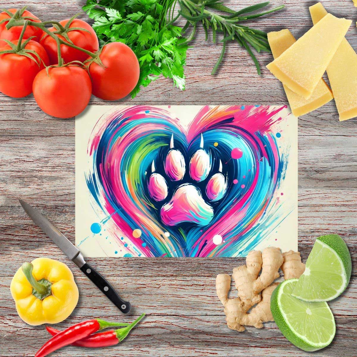 Forever 32 Schneidebrett aus Glas