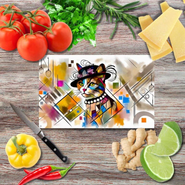 Die Prinzessin des Stils 3 Schneidebrett aus Glas