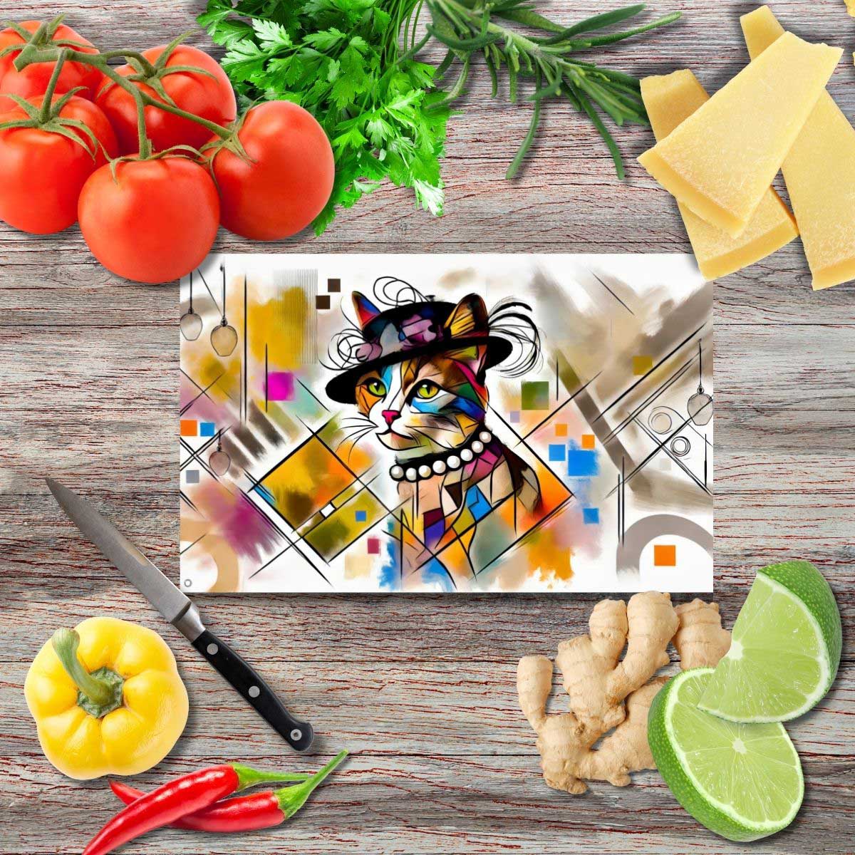 Die Prinzessin des Stils 3 Schneidebrett aus Glas