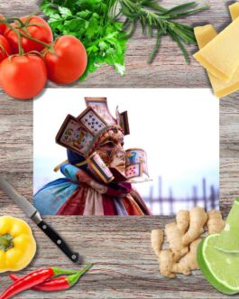 Mysteriöser Spieler Schneidebrett aus Glas