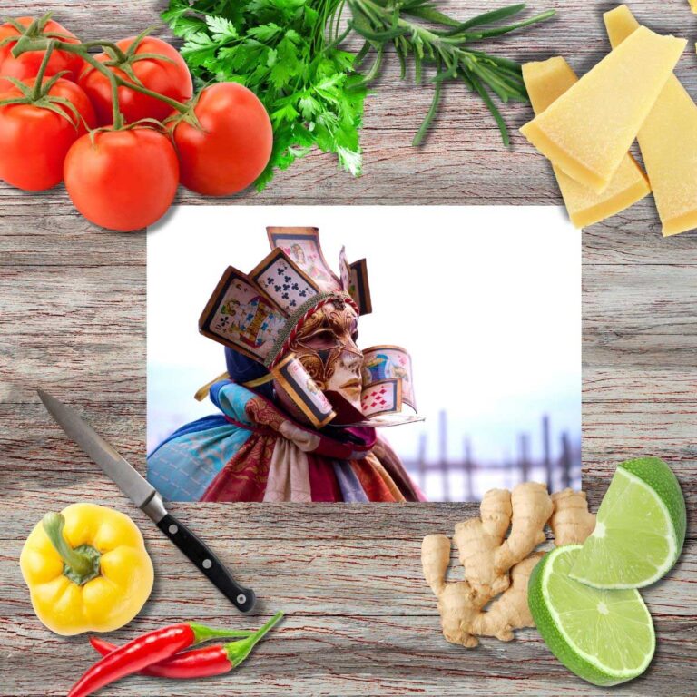 Mysteriöser Spieler Schneidebrett aus Glas