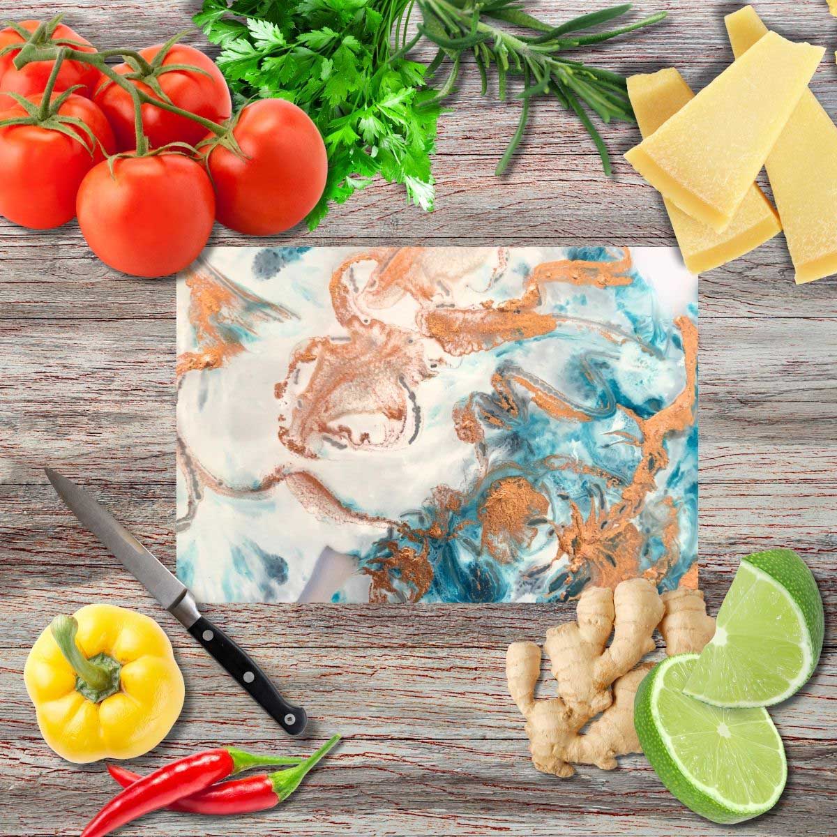 Ewiger Tanz der Abstrakten Rosen Schneidebrett aus Glas