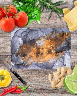 Flamme der Seele Schneidebrett aus Glas