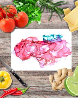 Kraftflut Schneidebrett aus Glas