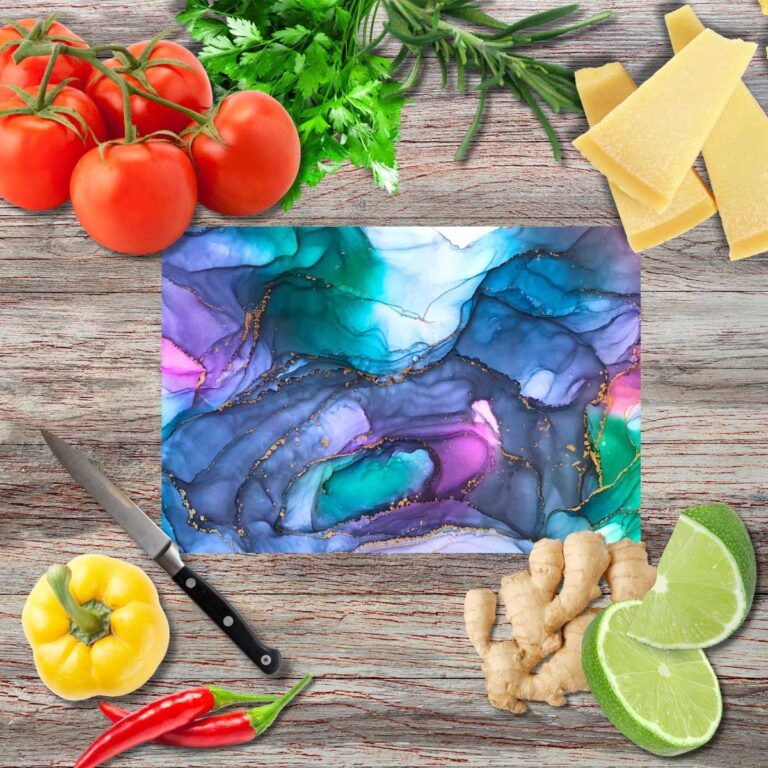 Atem des Universums Schneidebrett aus Glas