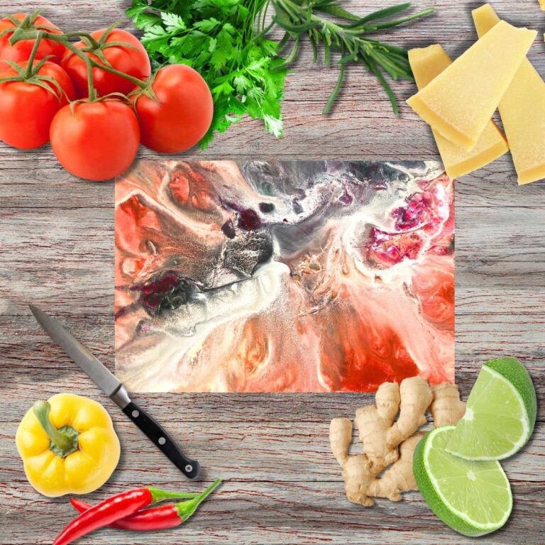 Die Fusion II Schneidebrett aus Glas