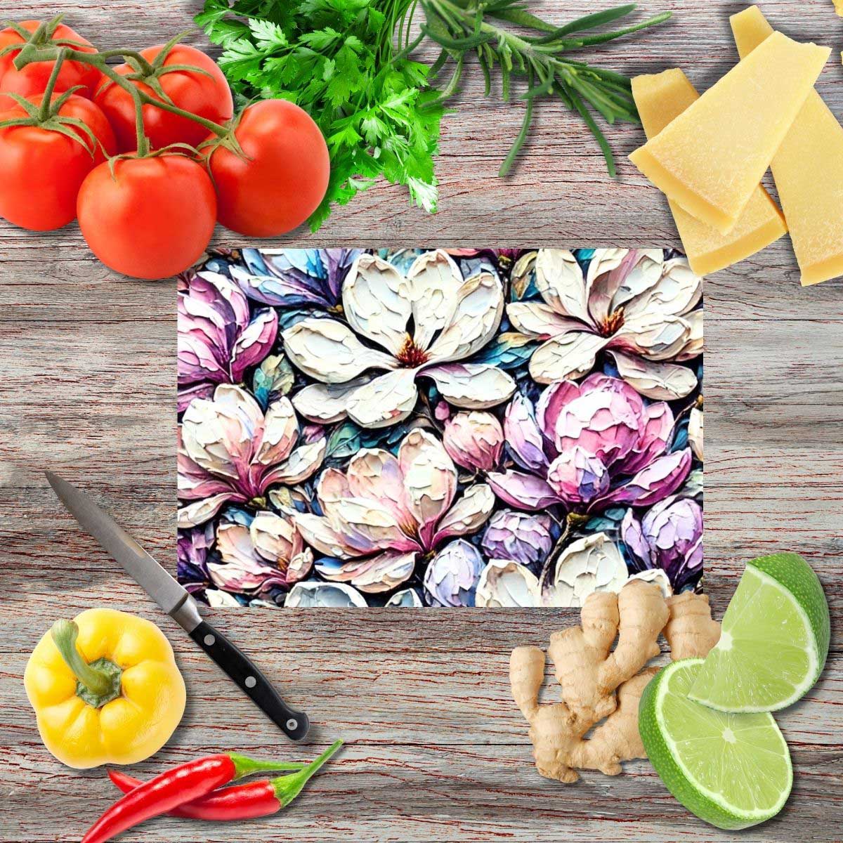 Blütenessenz 5 Schneidebrett aus Glas