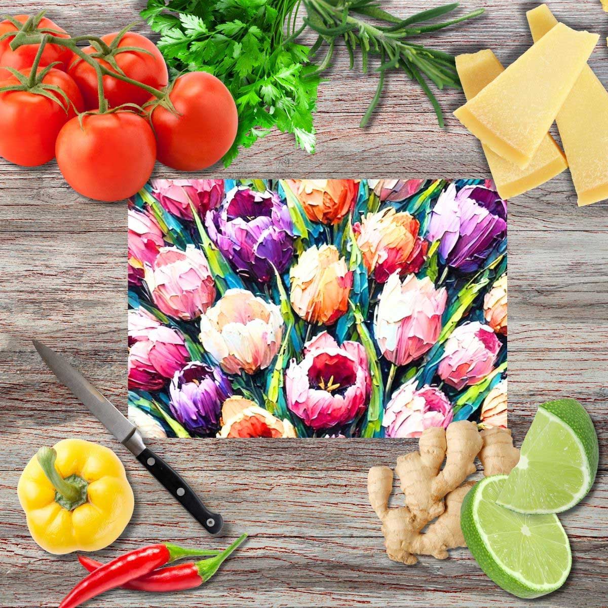 Blütenessenz 4 Schneidebrett aus Glas