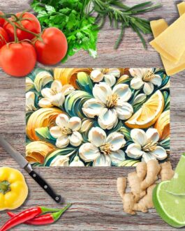 Blütenessenz 7 Schneidebrett aus Glas