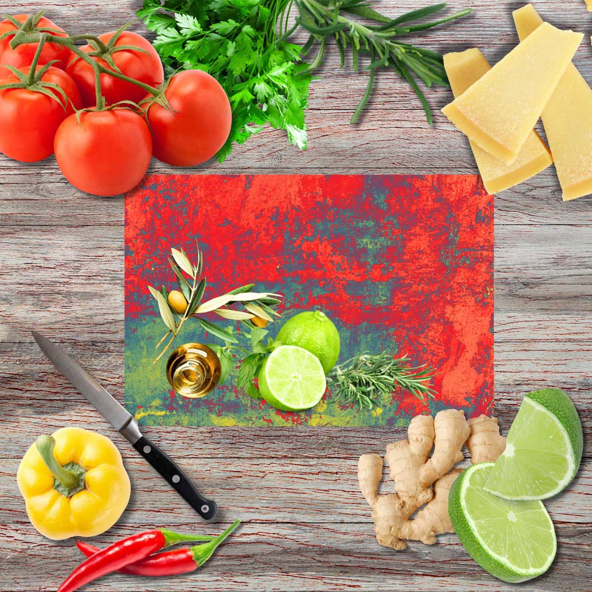 Mediterraner Atem 1 Schneidebrett aus Glas