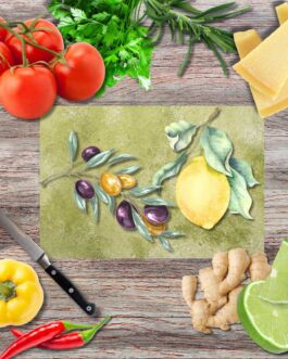 Mediterraner Atem 2 Schneidebrett aus Glas