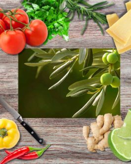 Mediterraner Atem 4 Schneidebrett aus Glas