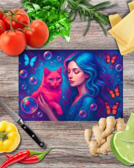 Regenbogenverbindung 3 Schneidebrett aus Glas