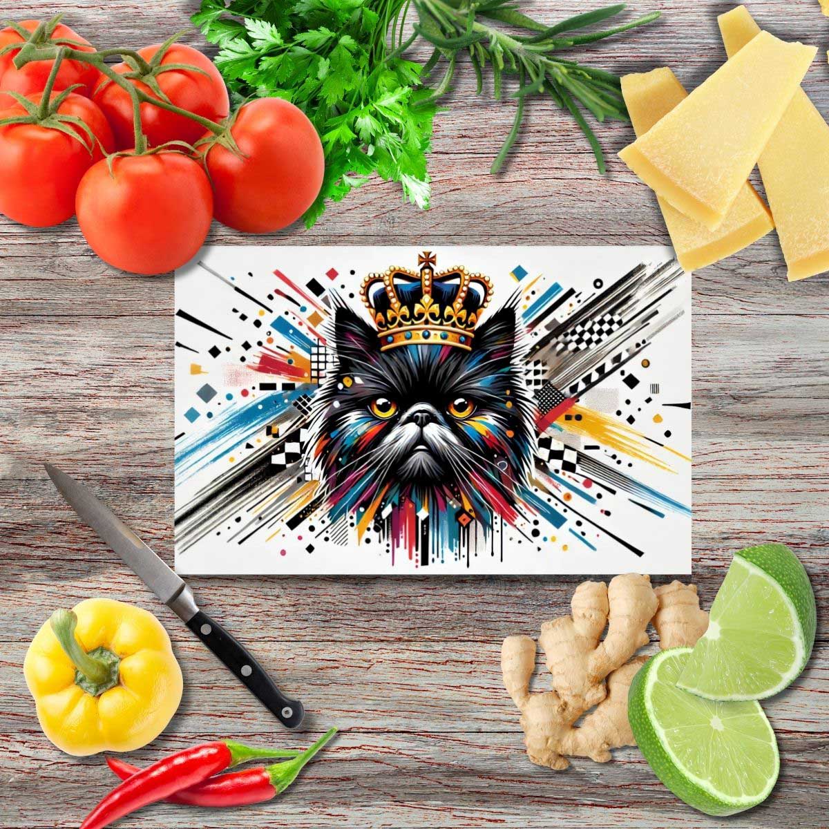 Königlicher Stolz Schneidebrett aus Glas