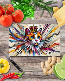 Königlicher Stolz 2 Schneidebrett aus Glas