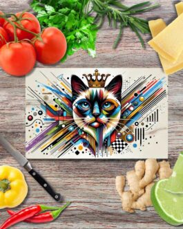 Königlicher Stolz 3 Schneidebrett aus Glas