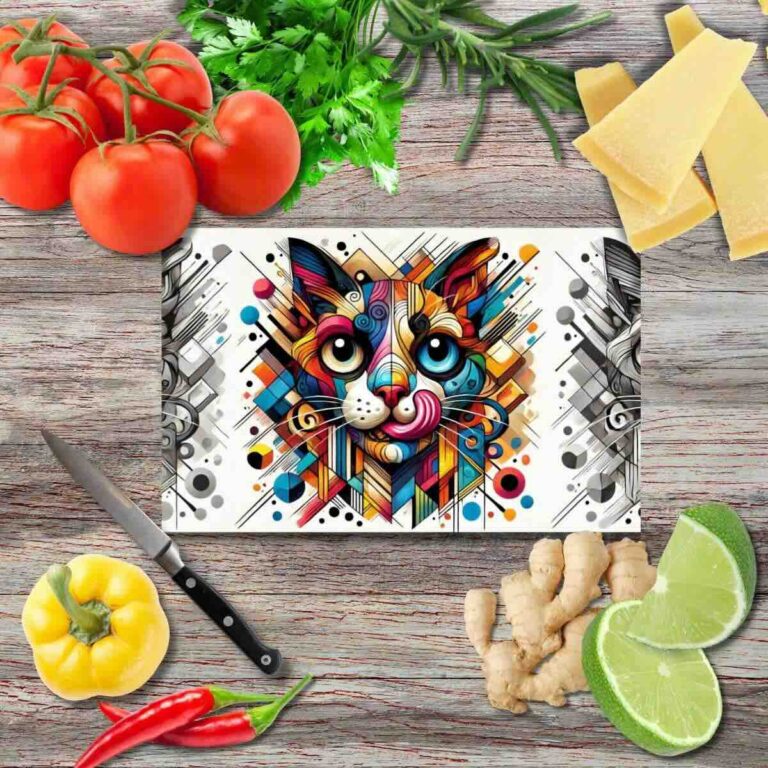 Der Leckereien Prinz 3 Schneidebrett aus Glas