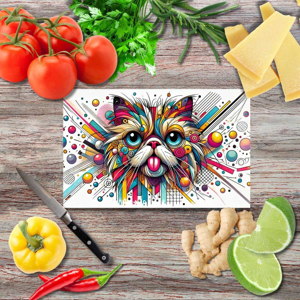 Zunge Zeigender Kunst