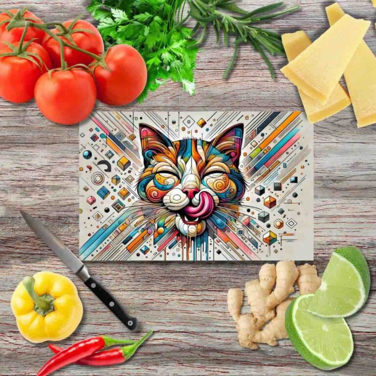 Der Leckereien Prinz 6 Schneidebrett aus Glas