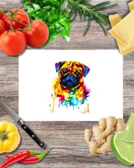 Kunterbunter Freund Schneidebrett aus Glas