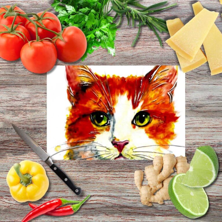 Goldstück Schneidebrett aus Glas