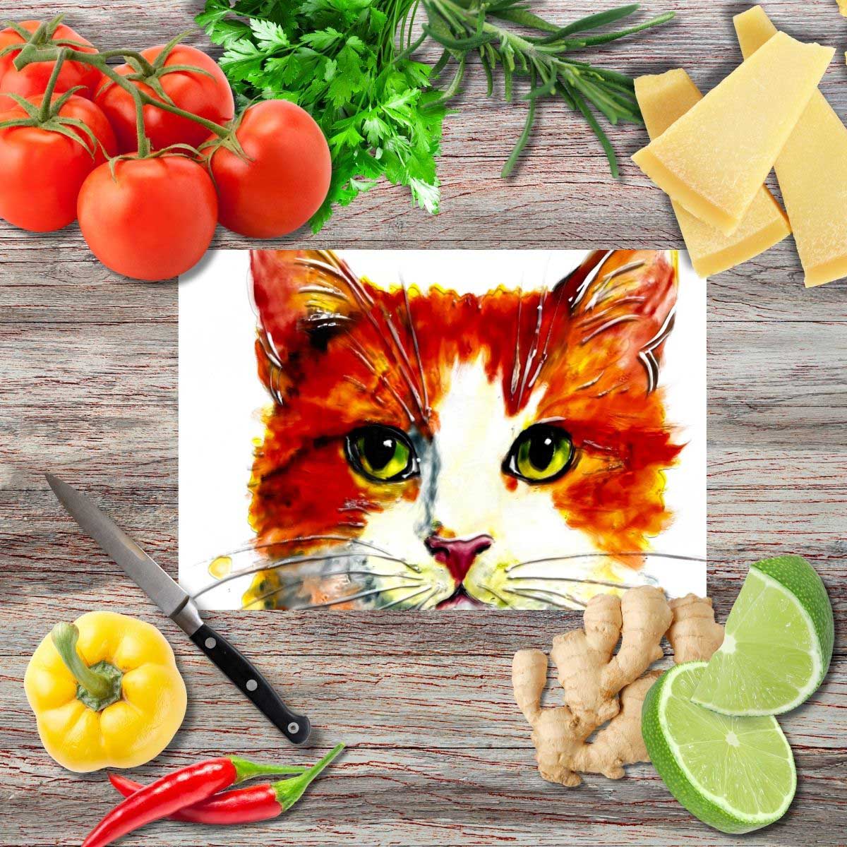 Goldstück Schneidebrett aus Glas