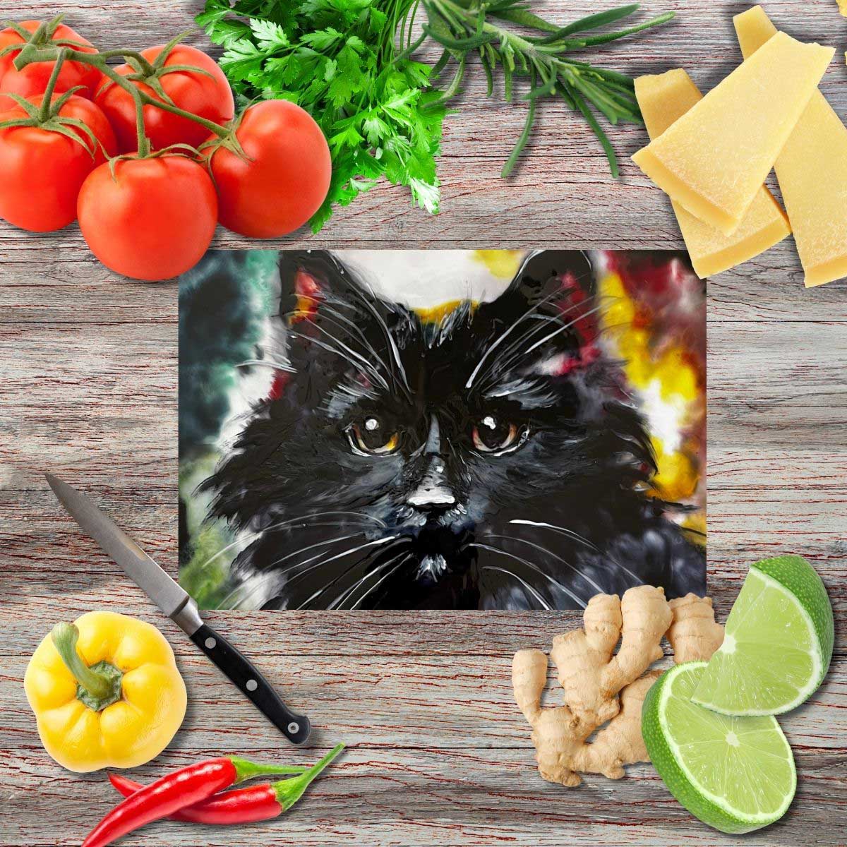 Shadow Whispers Schneidebrett aus Glas