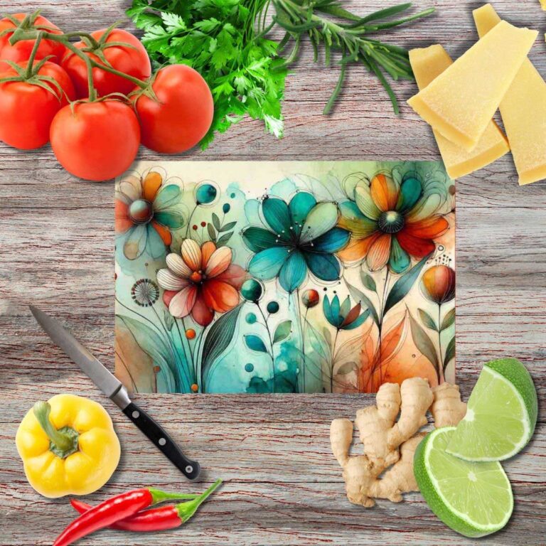 Natürliche Symphonie Schneidebrett aus Glas