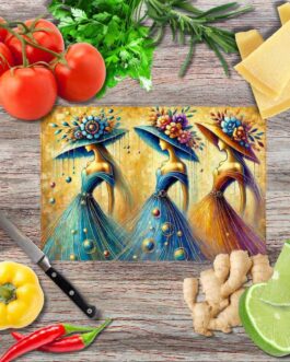 Harmonie und Stil Schneidebrett aus Glas