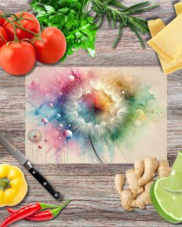 Schwebende Augenblicke Schneidebrett aus Glas