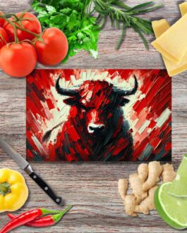 Kraft und Dynamik 2 Schneidebrett aus Glas