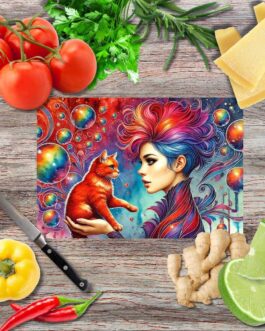 Kozmischer Moment Schneidebrett aus Glas