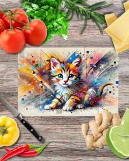 Der kleine Prinz der Farben Schneidebrett aus Glas