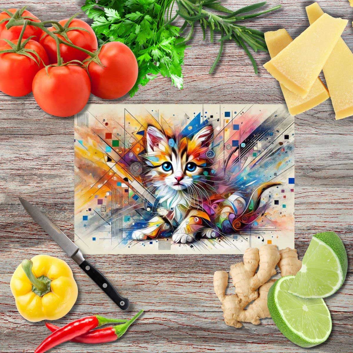 Der kleine Prinz der Farben Schneidebrett aus Glas