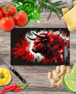 Kraft und Dynamik 1 Schneidebrett aus Glas