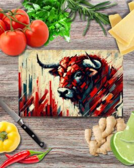 Kraft und Dynamik 4 Schneidebrett aus Glas